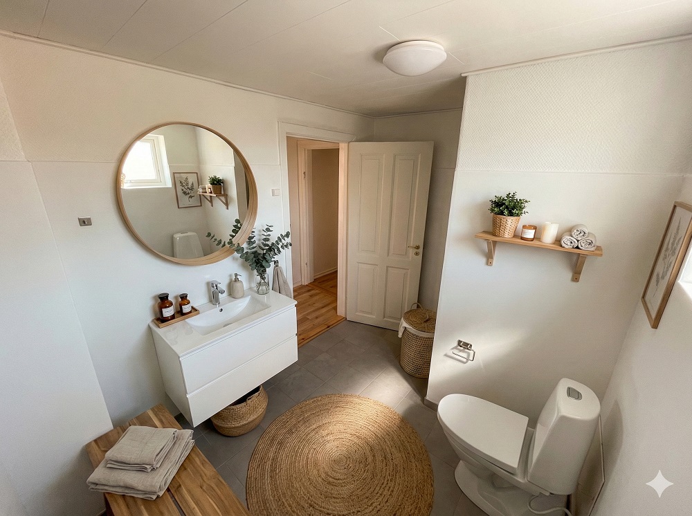 Slottensgade 33 1. badeværelse indrettet